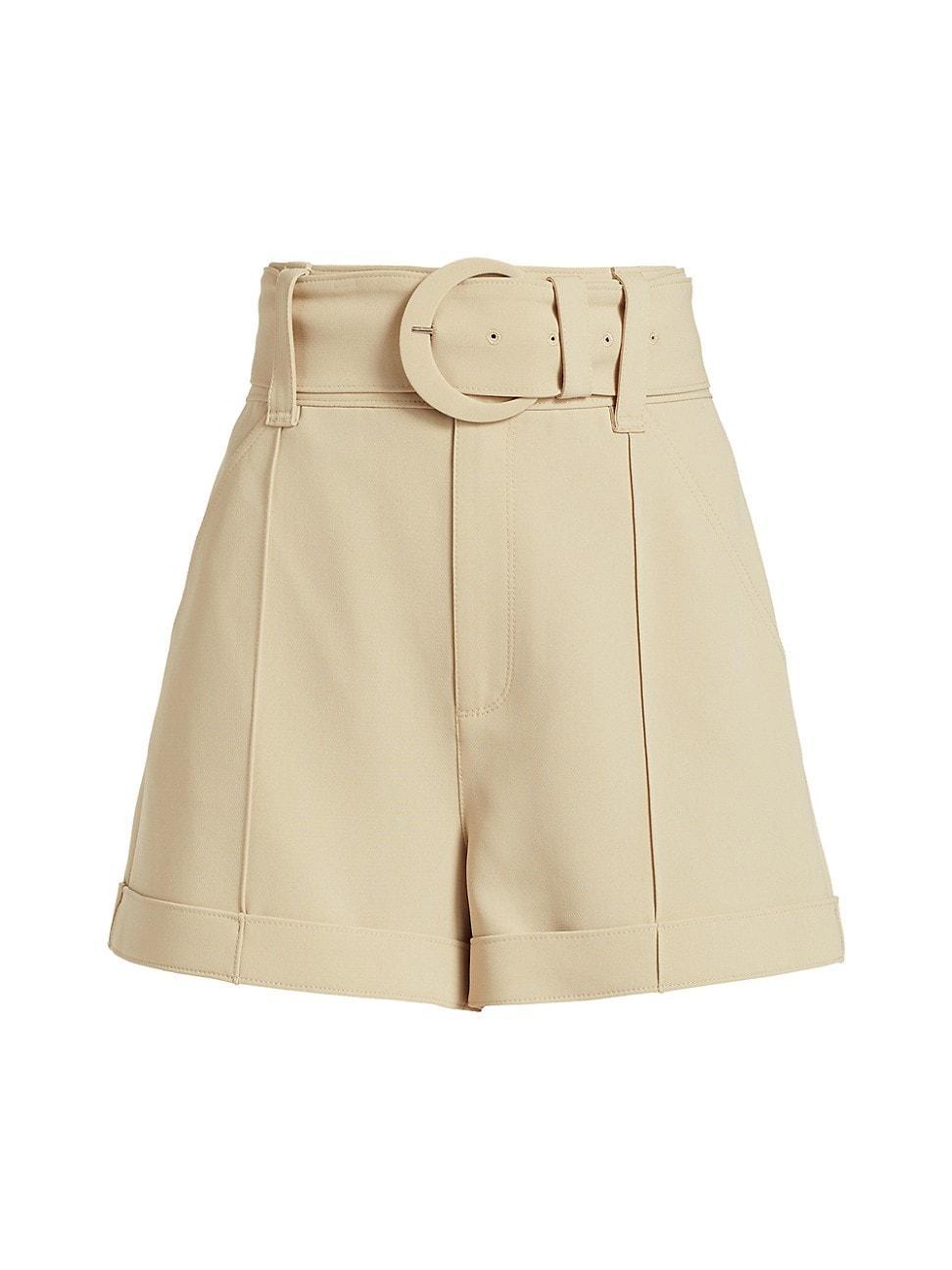 Womens Aldi Belted High-Waisted Shorts product image