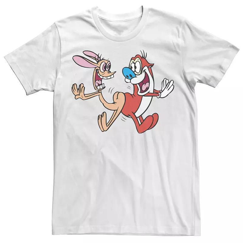 Big & Tall Nickelodeon Ren And Stimpy Booty Bump Jump Smiles Tee, Mens Product Image