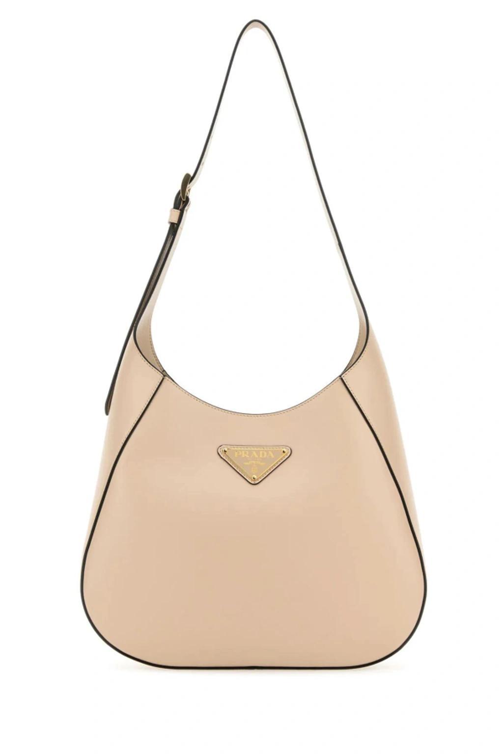 Light Pink Leather Shoulder Bag Product Image