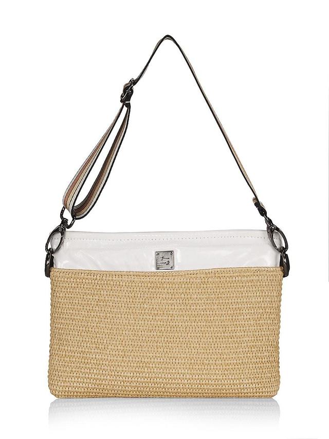 Womens Yacht Raffia & Polyester Bum Bag 2 Product Image