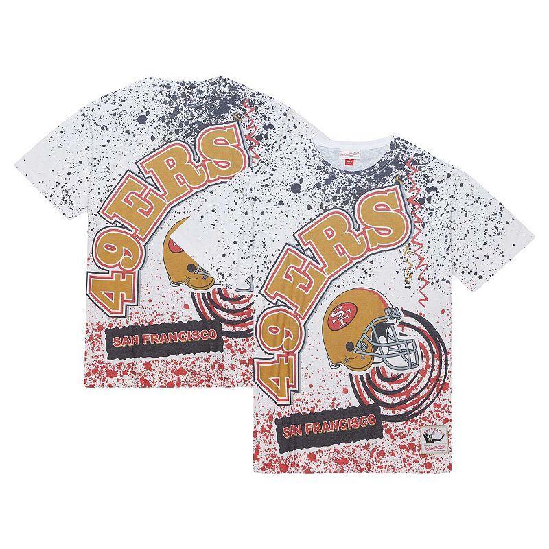 Mens Mitchell & Ness San Francisco 49ers Team Burst Sublimated T-Shirt Product Image