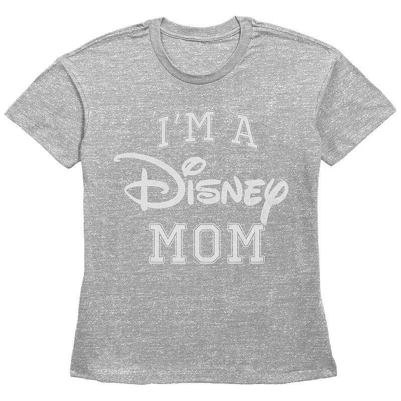 Disneys Im A Disney Mom Varsity Style Basic Fit Womens Graphic Tee Product Image