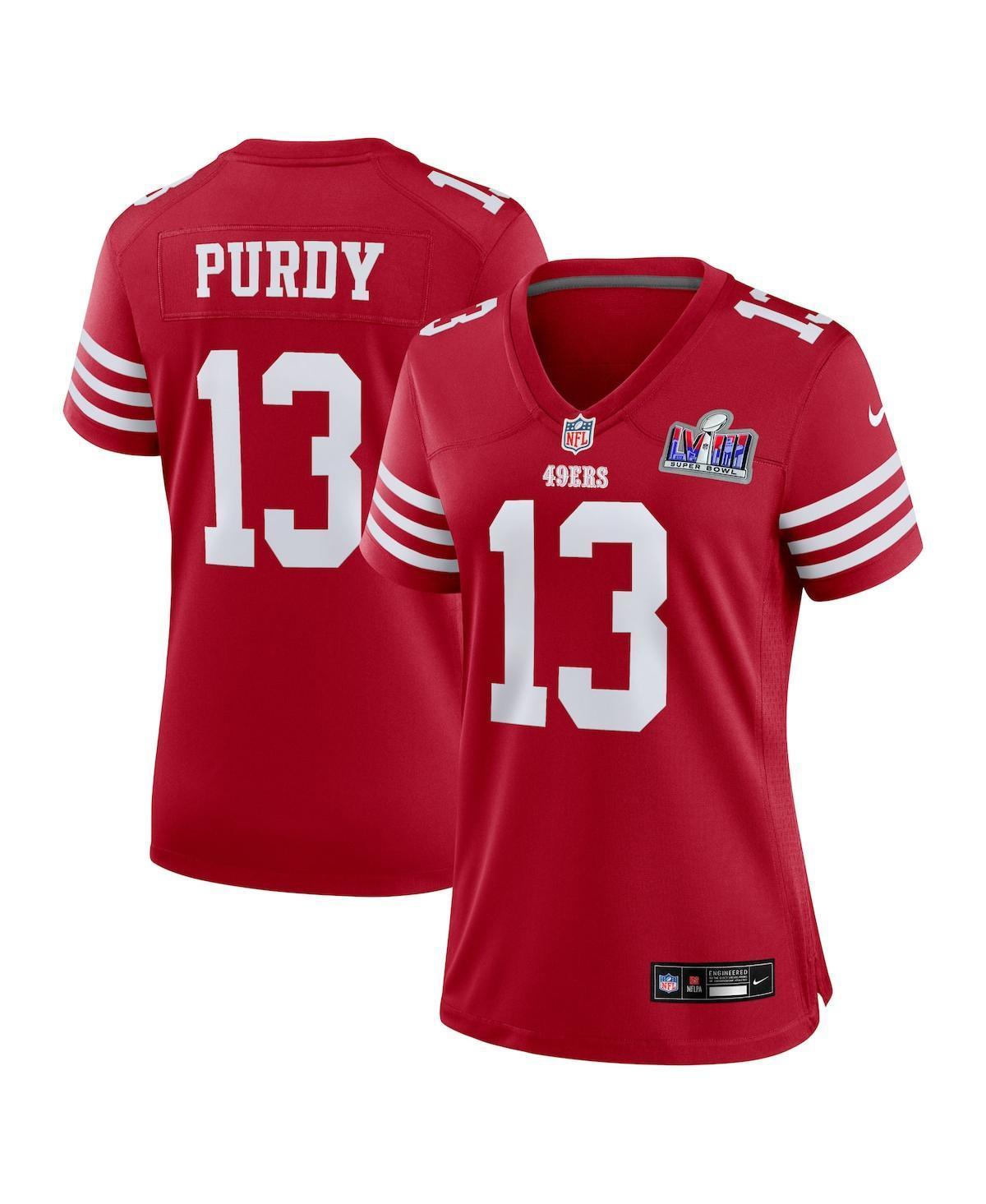 Womens Nike Brock Purdy Scarlet San Francisco 49ers Super Bowl LVIII Game Jersey Product Image