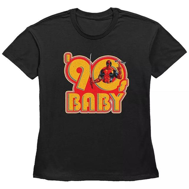 Womens Marvel Deadpool 90s Baby Graphic Tee Product Image