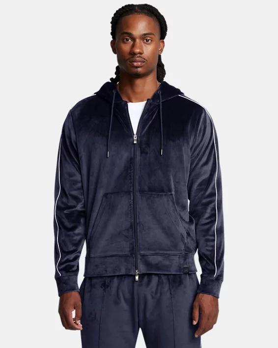 Mens UA Velour Full-Zip Hoodie Product Image