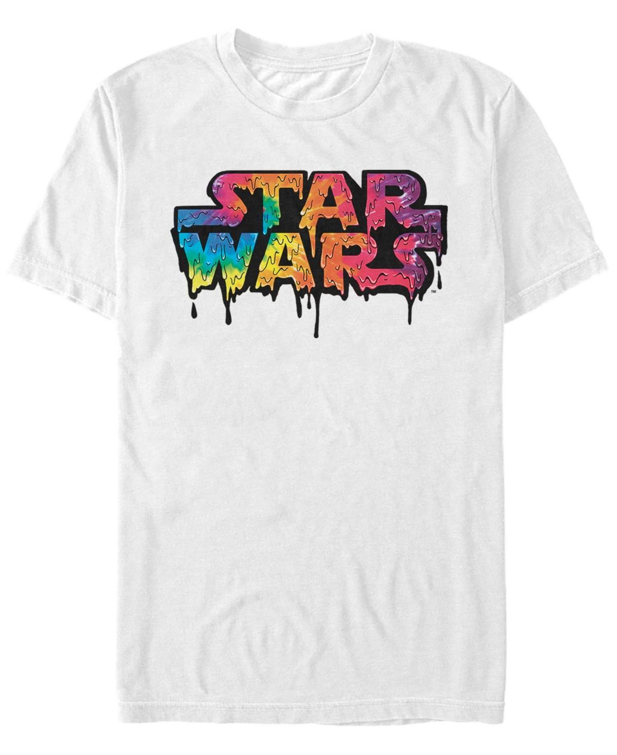 Mens Star Wars Tie Dye Drip Logo Graphic Tee Product Image