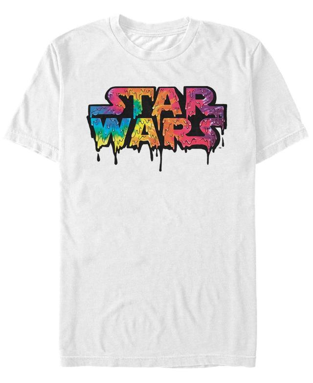 Mens Star Wars Tie Dye Drip Logo Graphic Tee Product Image