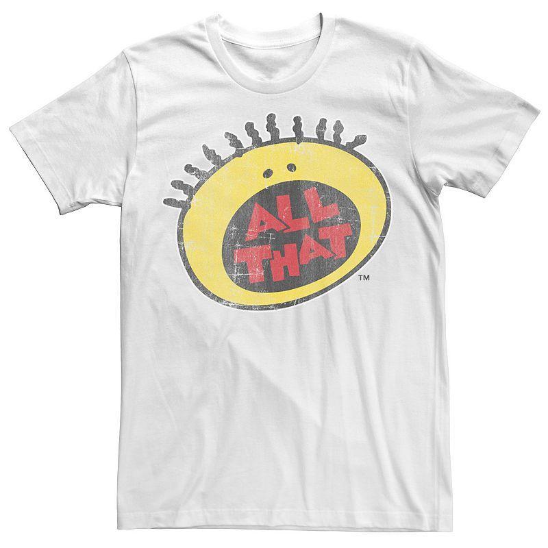 Big & Tall Nickelodeon All That Classic Vintage Face Logo Title Tee, Mens Product Image