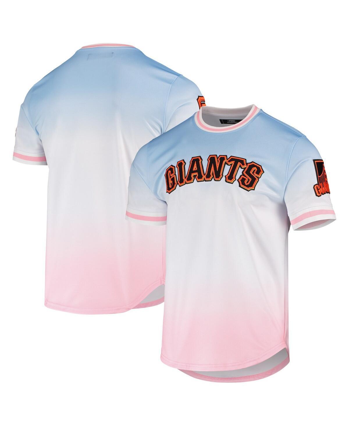 Men's Pro Standard Blue/Pink San Francisco Giants Ombre T-Shirt Product Image