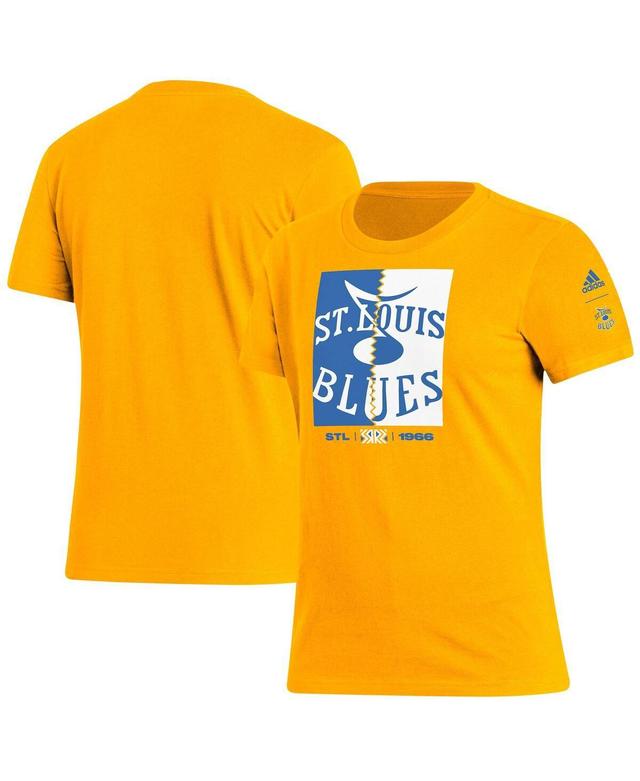 Womens adidas St. Louis Blues Reverse Retro 2.0 Playmaker T-Shirt Product Image