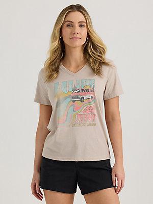 Women's Road Trippin' V-Neck Graphic Tee | Women's Tops | Lee® Product Image