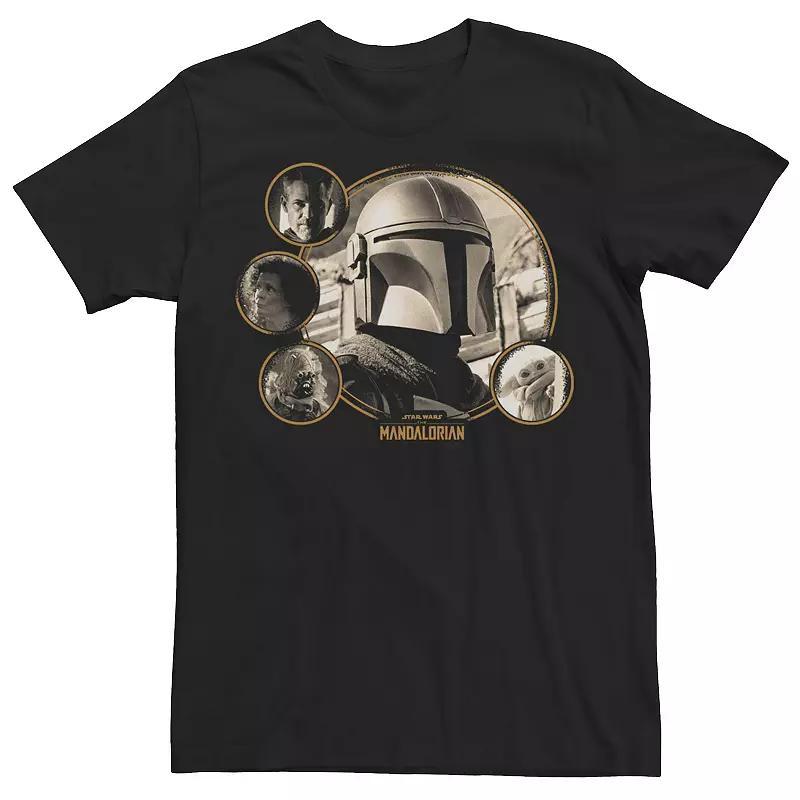 Mens Star Wars: The Mandalorian Season 2 Group Shot Circles Tee Product Image