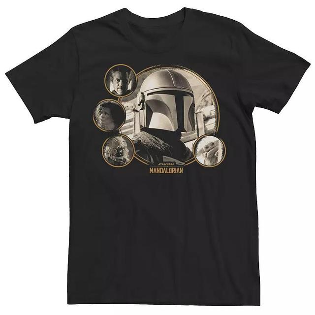 Mens Star Wars: The Mandalorian Season 2 Group Shot Circles Tee Product Image