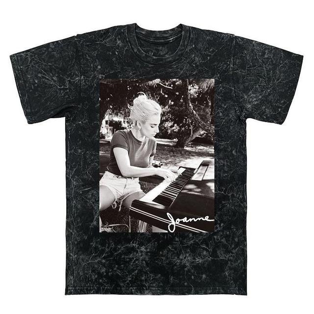 Mens Lady Gaga Joanne Piano Mineral Wash Graphic Tee Product Image