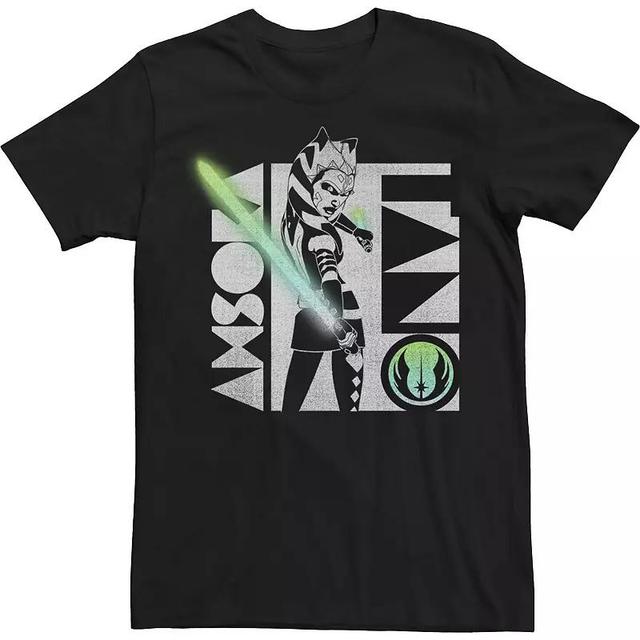 Mens Star Wars: The Clone Wars Ahsoka Tano Gradient Lightsaber Tee Product Image