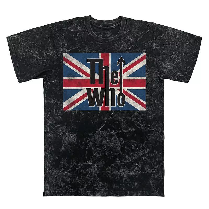 Mens The Who Union Jack Mineral Wash Graphic Tee Product Image