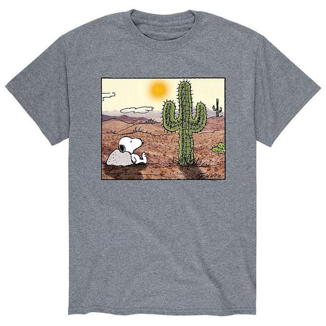 Mens Peanuts Snoopy Desert Tee Med Grey Product Image