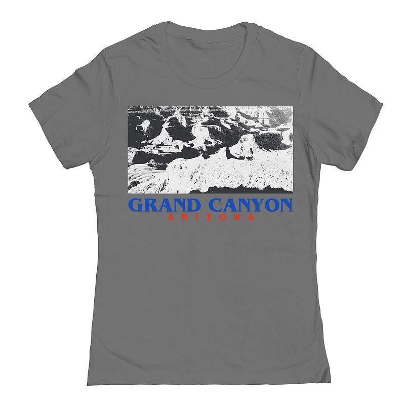 Juniors Grand Canyon 2 Womens Graphic Tee, Girls Grey Product Image