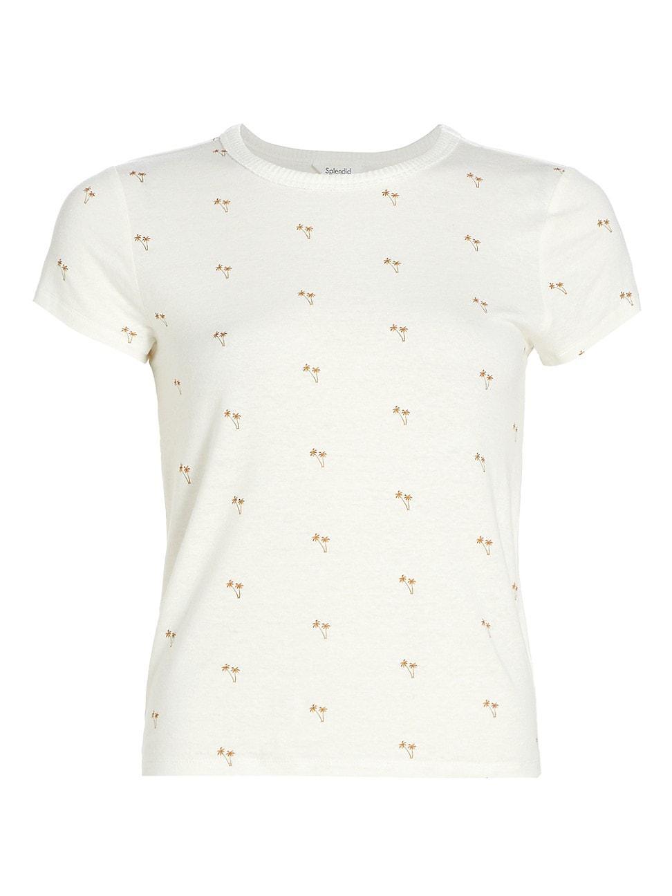 Womens Candice Printed Crewneck T-Shirt Product Image