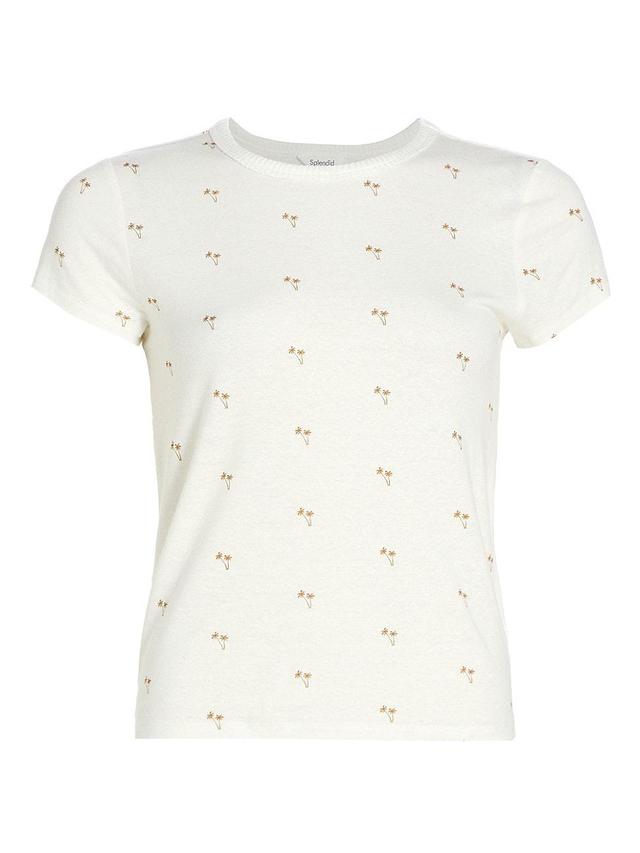 Womens Candice Printed Crewneck T-Shirt Product Image