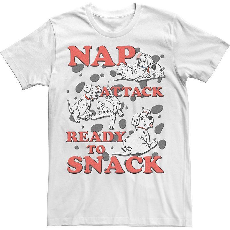 Mens Disney 101 Dalmatians Nap Attack Ready To Snack Tee White Product Image