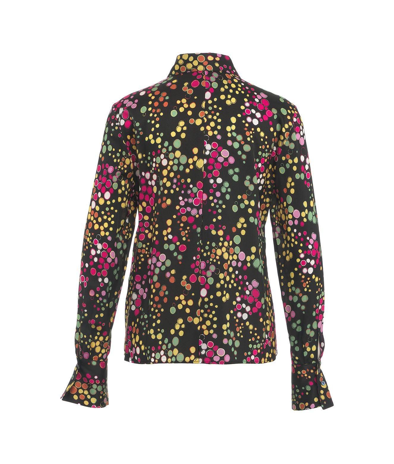 Blouse with ruffles and dots Product Image