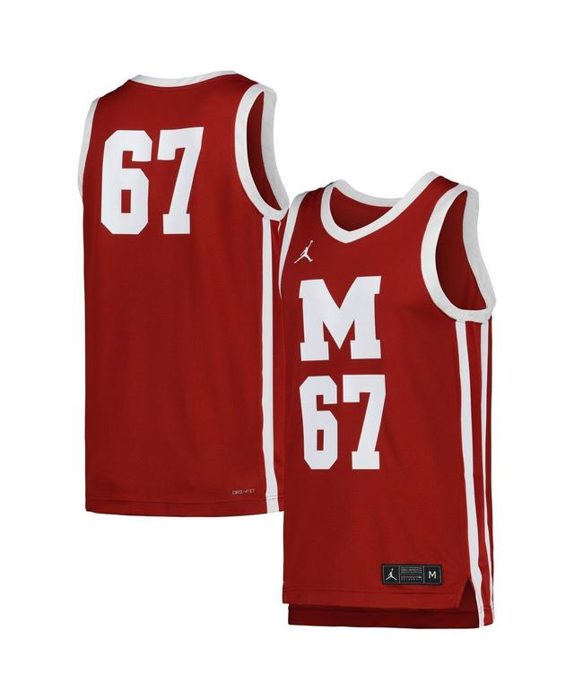 Mens Jordan Maroon Morehouse Maroon Tigers Replica Basketball Jersey - Maroon Product Image