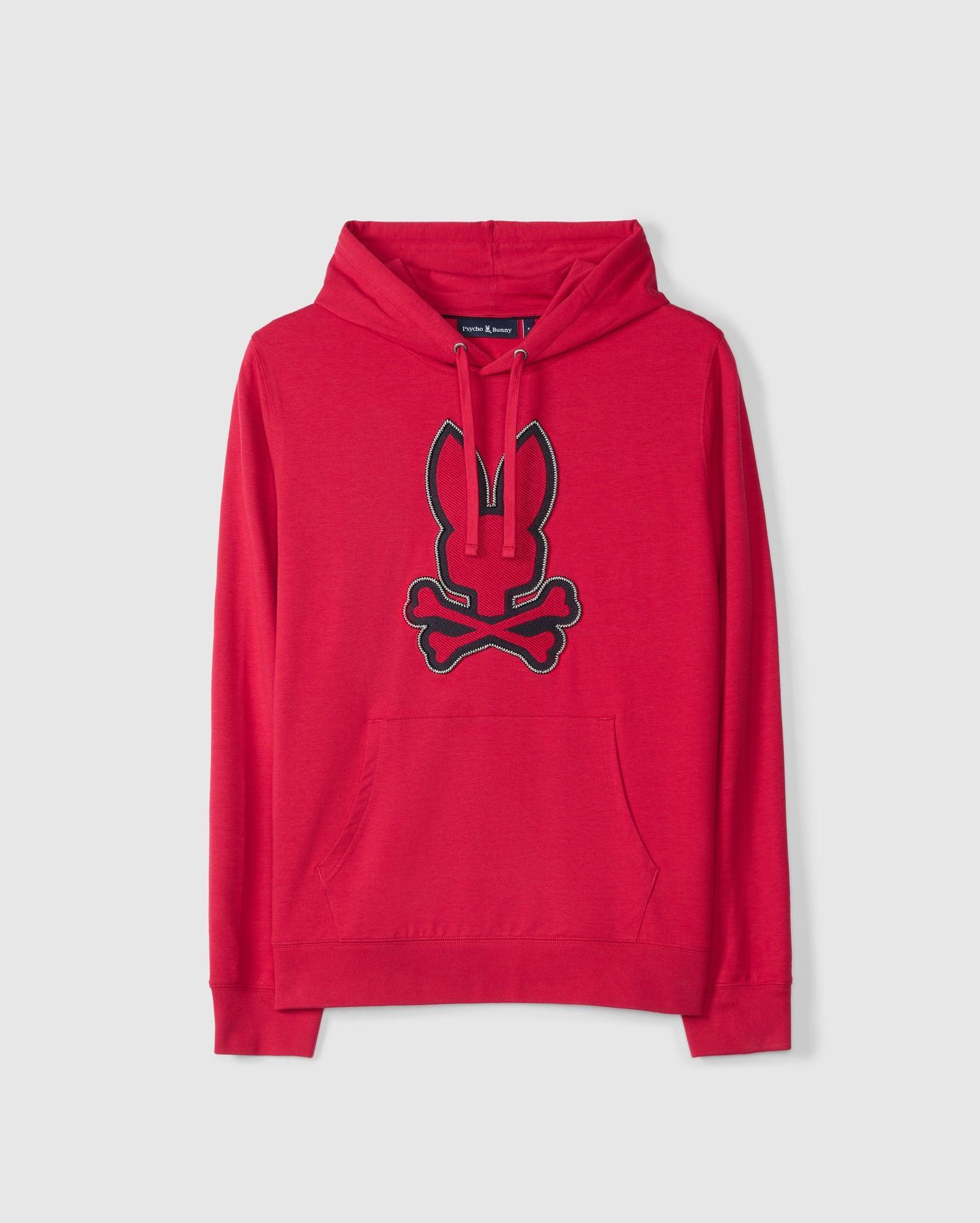 Psycho Bunny Men's Walter Lightweight Hoodie 629 PERSIAN RED Product Image