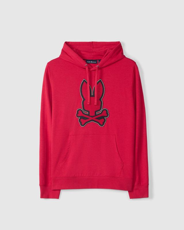 Psycho Bunny Men's Walter Lightweight Hoodie 629 PERSIAN RED Product Image