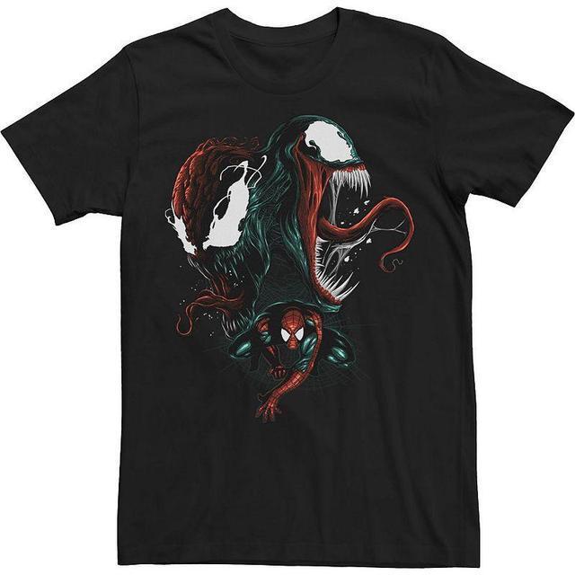 Big & Tall Marvel Spider-Man Venom and Carnage Tee, Mens Black Product Image