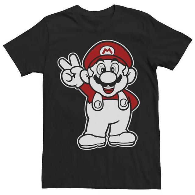 Mens Nintendo Super Mario Peace Sign Tee Product Image