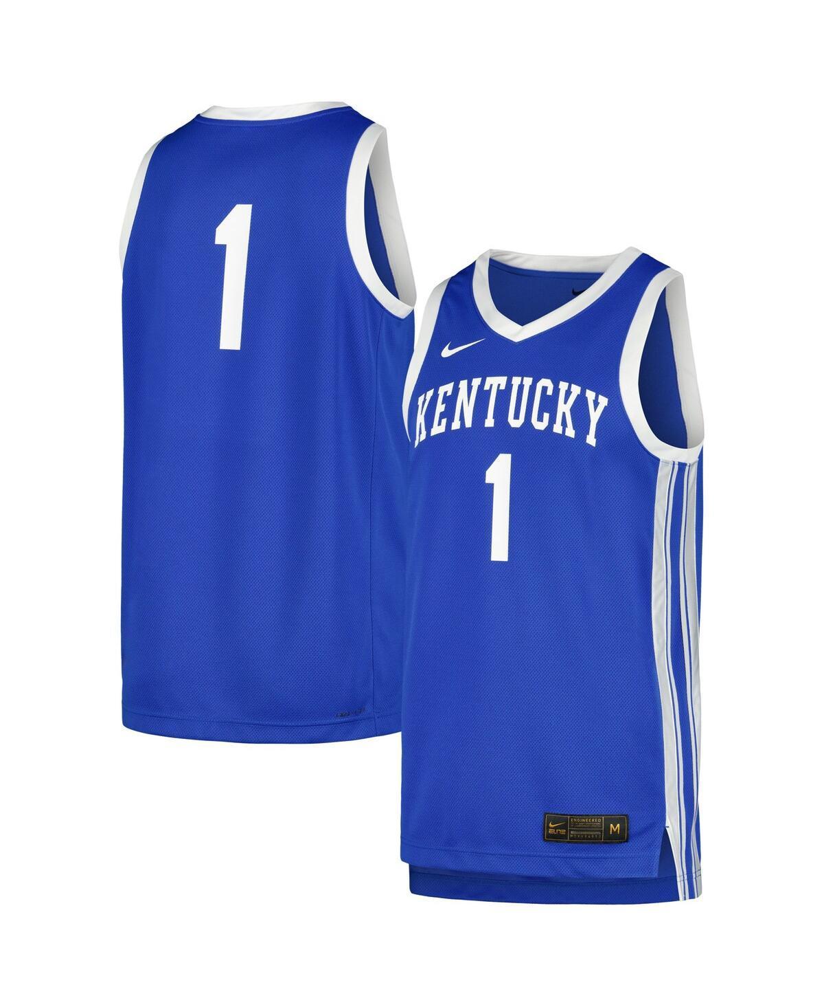 Mens Nike #1 Royal Kentucky Wildcats Replica Jersey - Royal Product Image