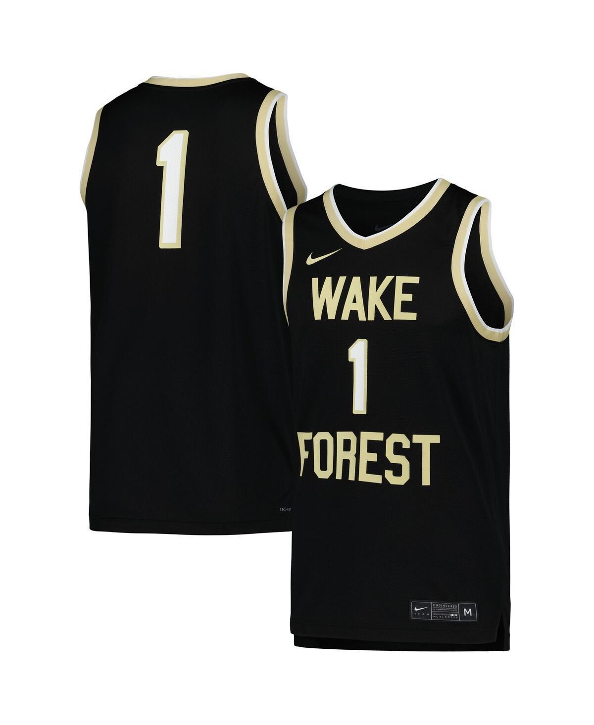 Mens Nike Black Wake Forest Demon Deacons Replica Basketball Jersey - Black Product Image