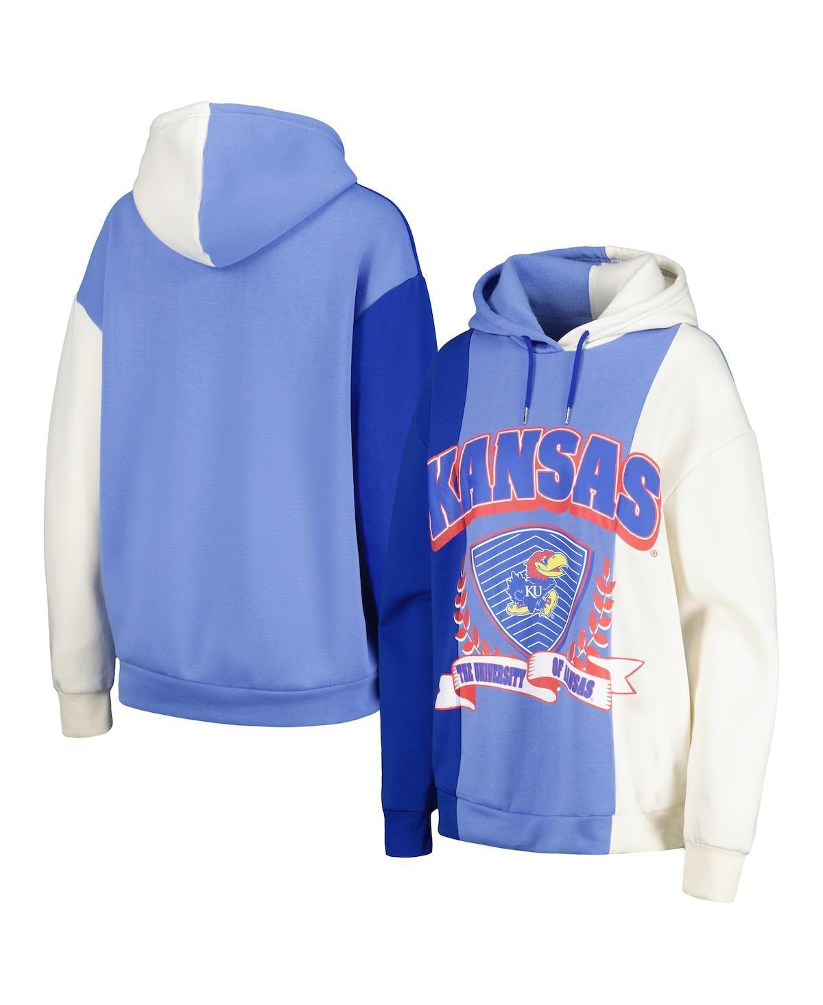 Womens Gameday Couture Royal Kansas Jayhawks Hall of Fame Colorblock Pullover Hoodie Product Image