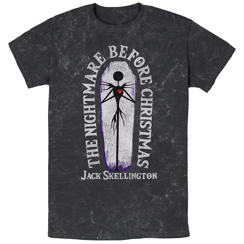 Disneys The Nightmare Before Christmas Jack Skellington Mineral Wash Mens Graphic Tee Product Image