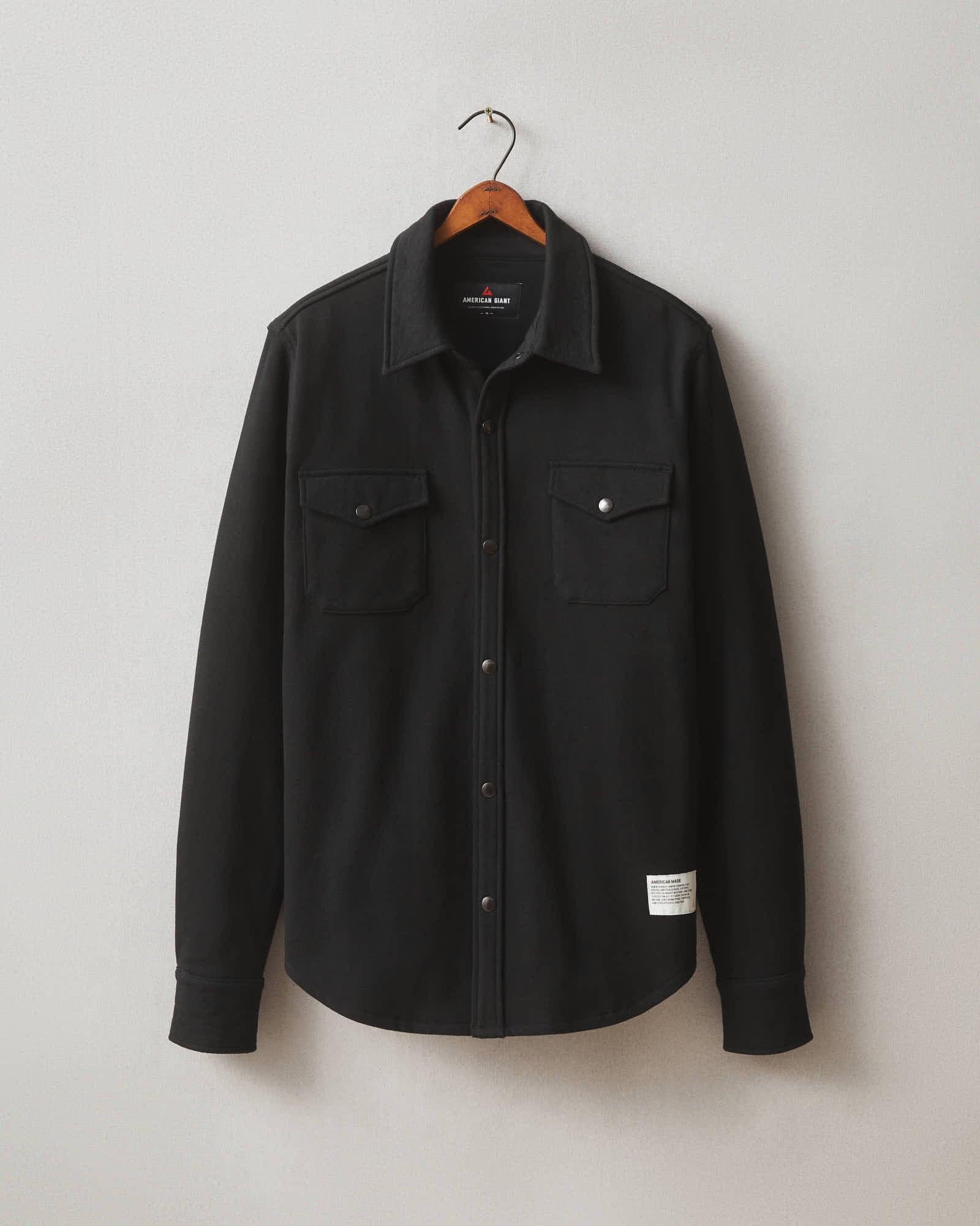 Redwood Fleece Overshirt - Black Product Image