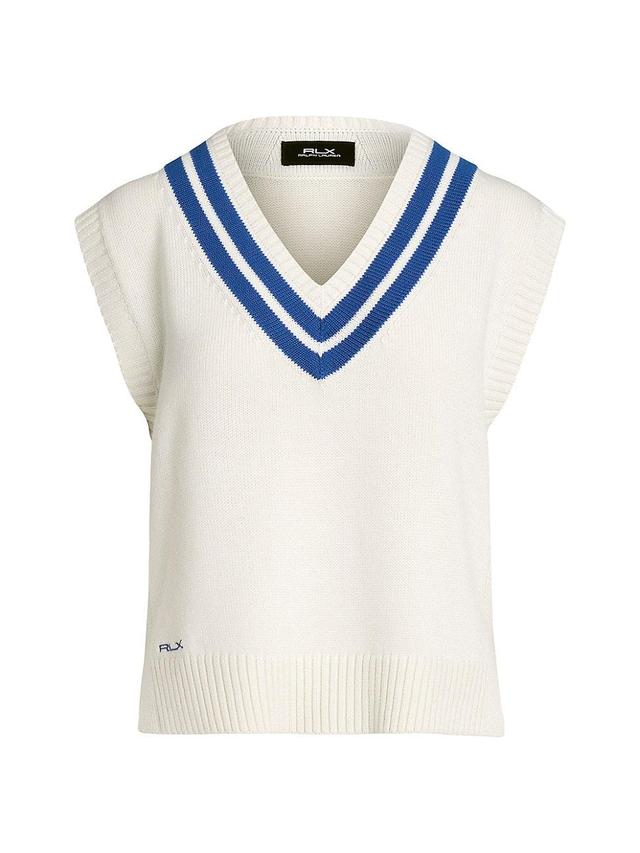 Womens Cotton-Blend Cricket Sweater Vest Product Image