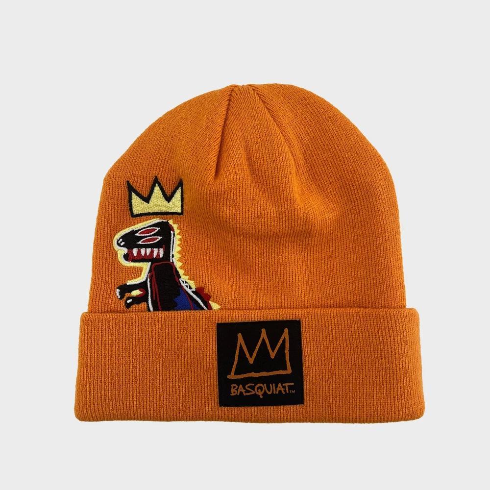 Mens Dino Basquiat Beanie - Orange Product Image