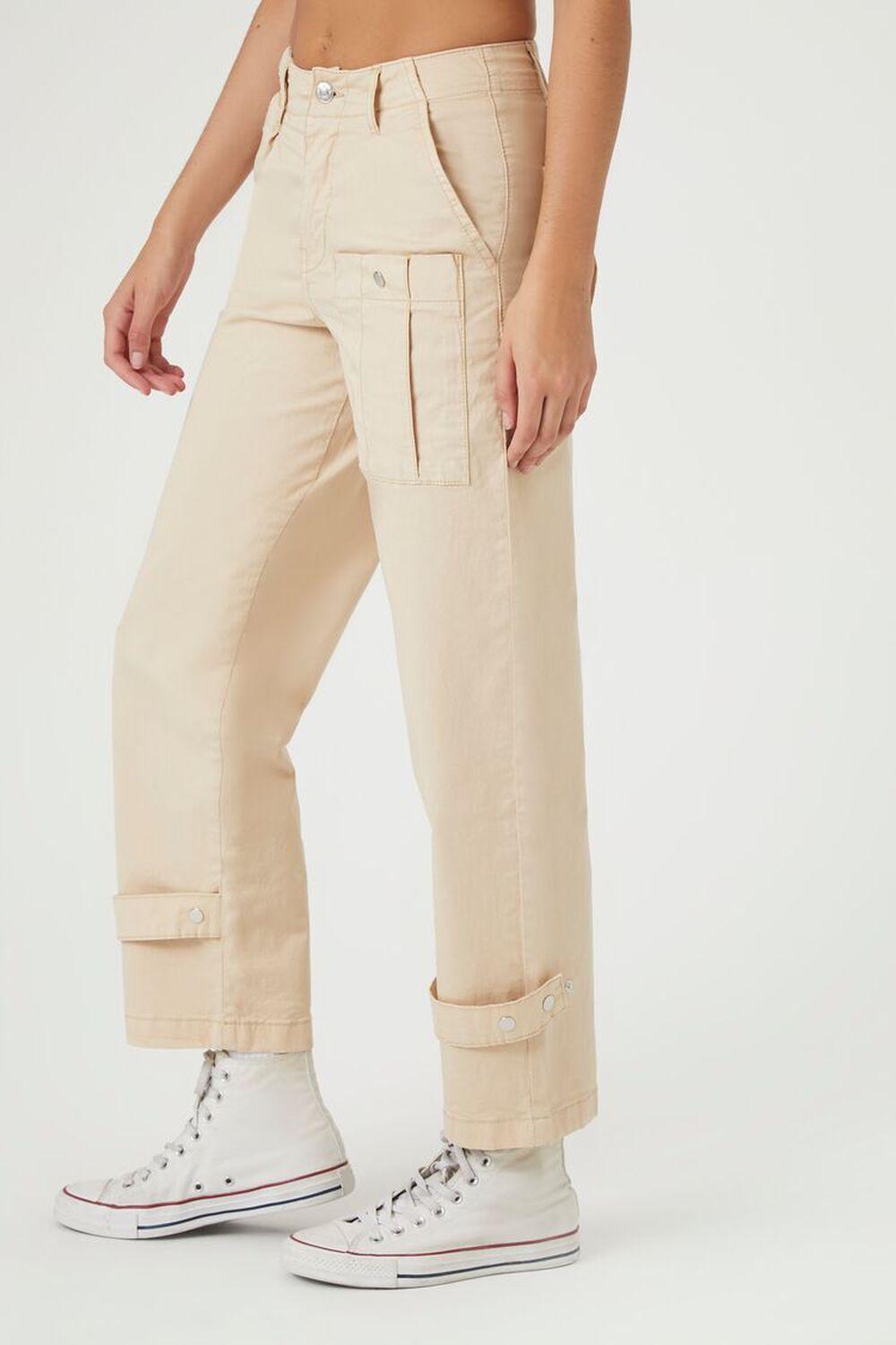 Lace-Up Straight-Leg Pants | Forever 21 Product Image