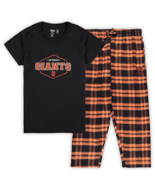 Womens Concepts Sport /Orange San Francisco Giants Plus Size Badge Sleep Set Product Image