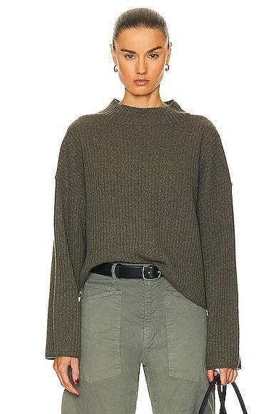 NILI LOTAN Idesia Sweater in Green Product Image