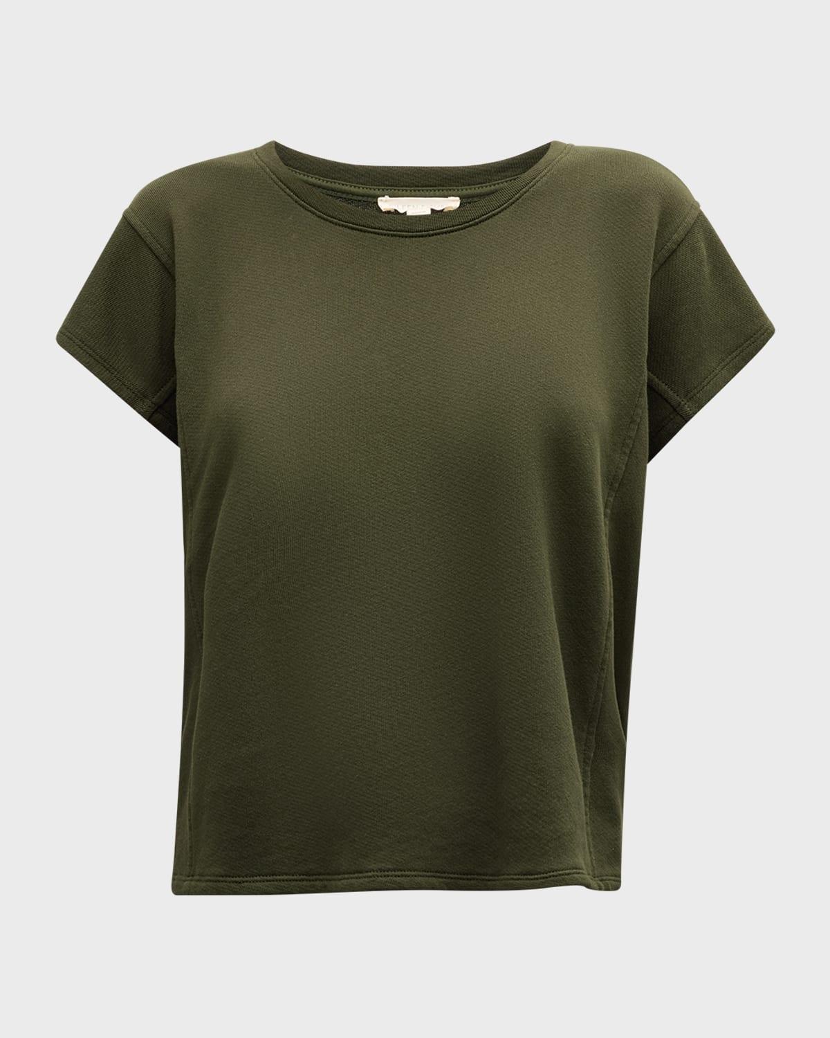 Crewneck Organic Cotton French Terry Top Product Image