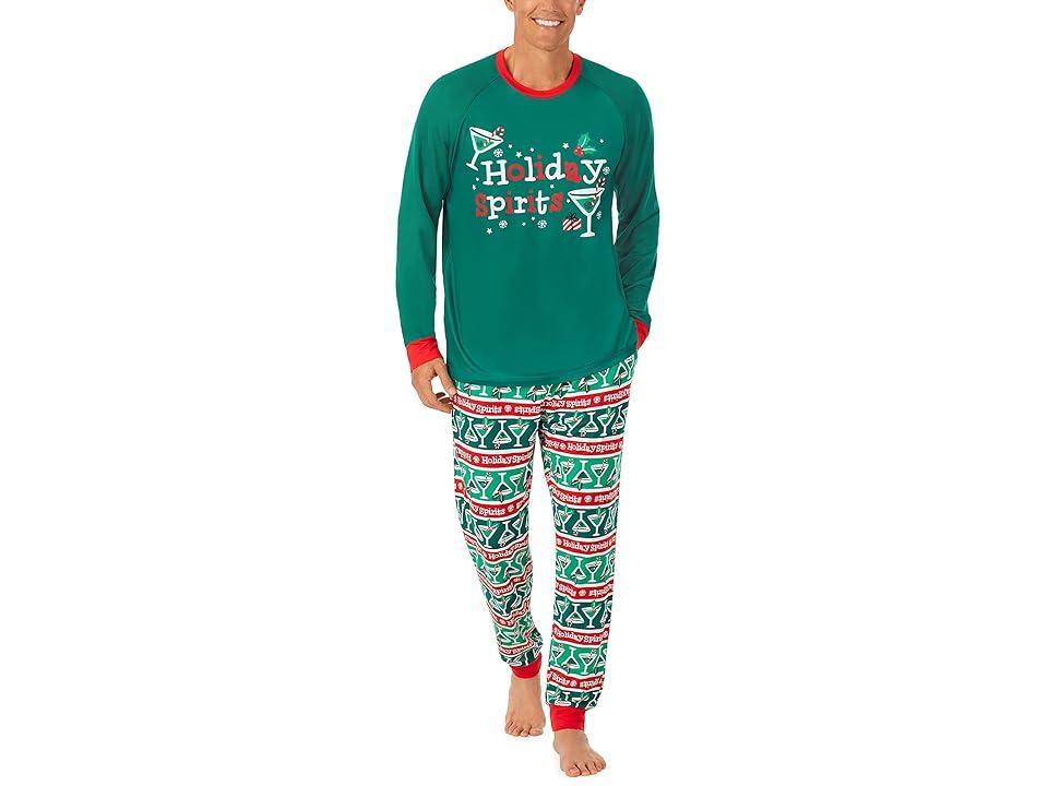 Pajamarama Merrily Coupled Long PJ (Holiday Spirits) Men's Pajama Sets Product Image