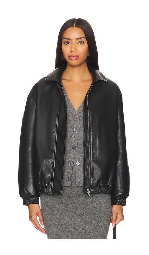 BOMBER EN CUIR Product Image