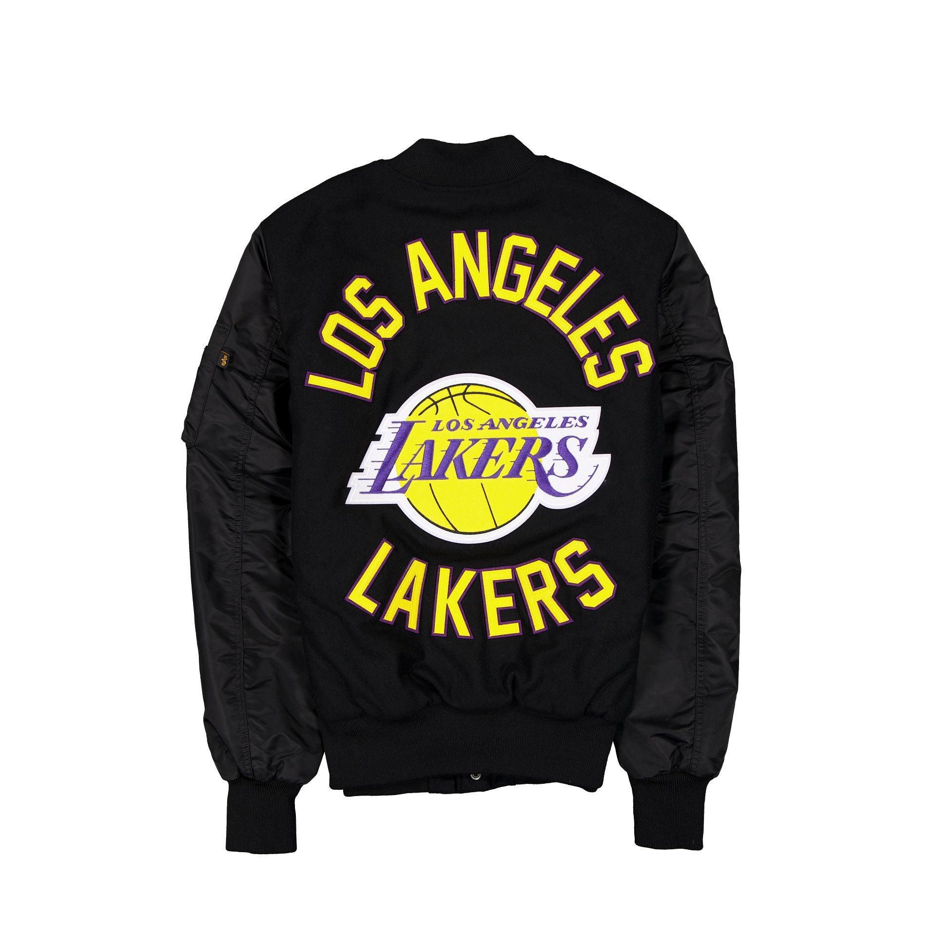 Alpha Industries x Los Angeles Lakers MA-1 Wool Varsity Jacket Male Product Image