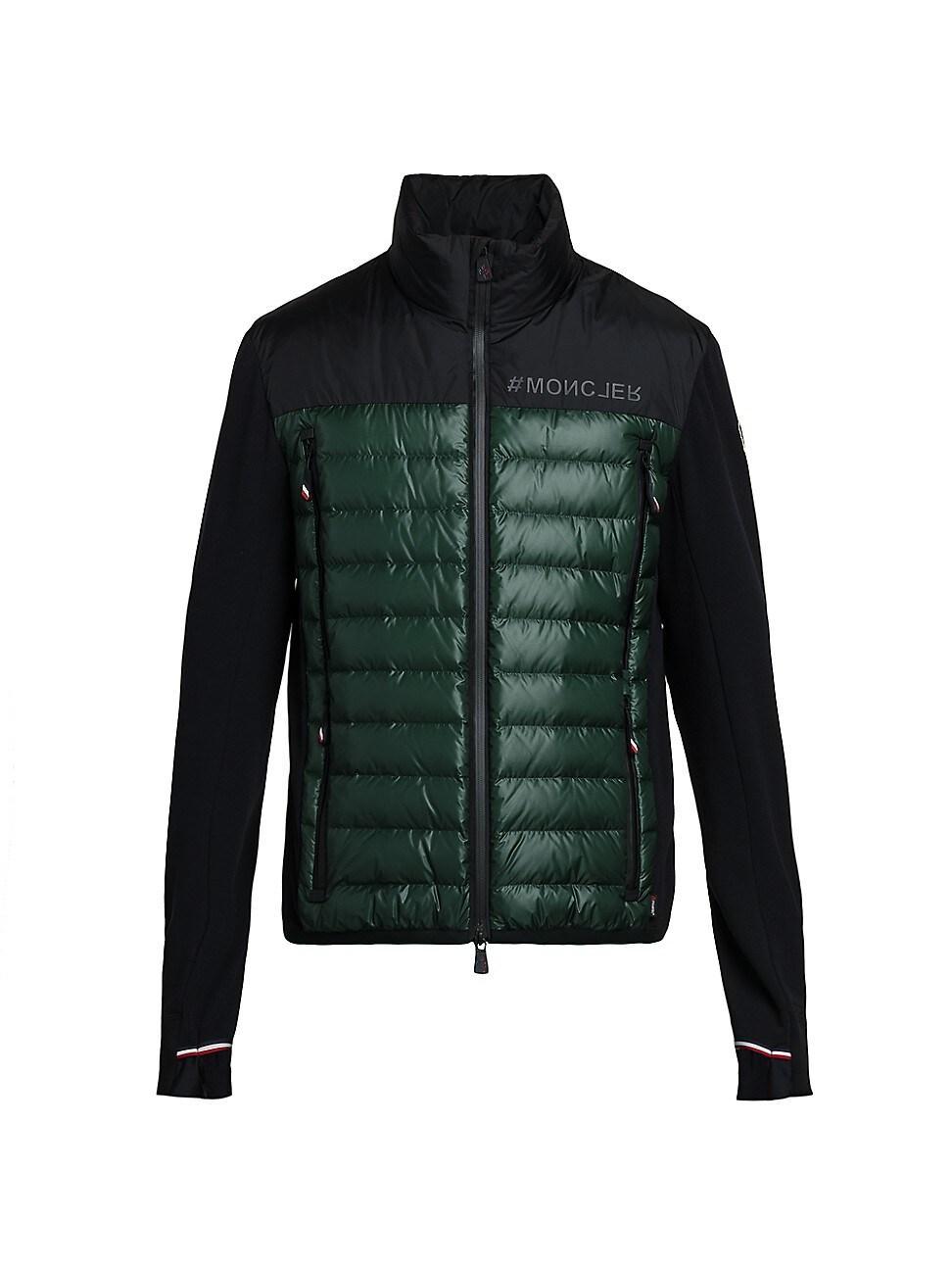 Moncler Grenoble Quilted 750 Fill Power Down & Knit Cardigan Product Image