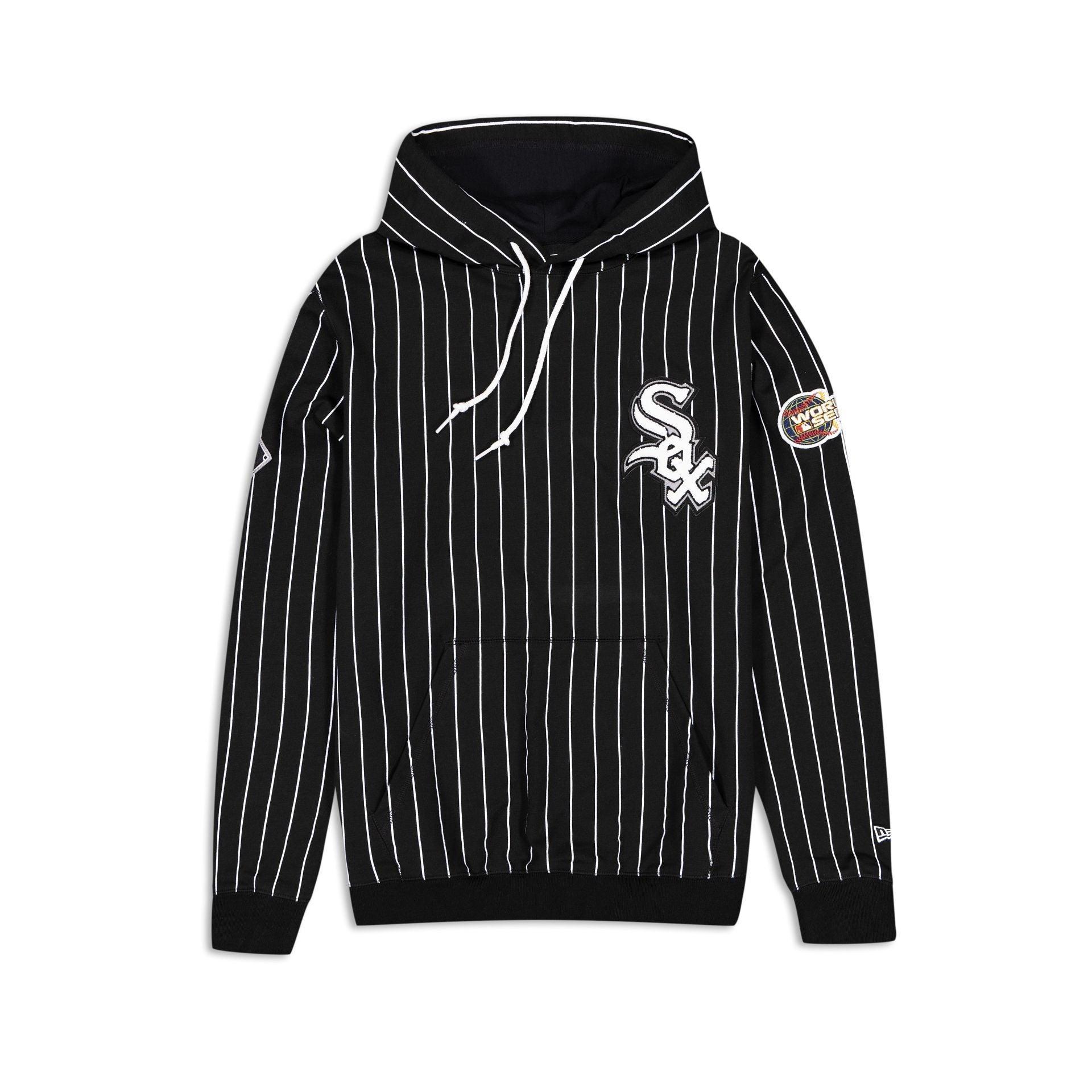 Chicago White Sox Logo Select Pinstripe Hoodie Male Product Image