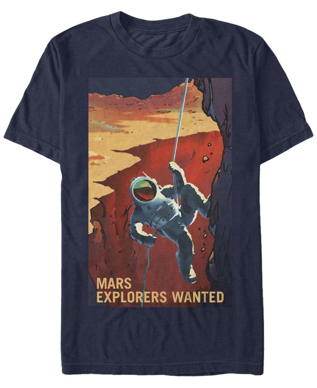 Nasa Mens Mars Explores Wanted Short Sleeve T-Shirt Product Image