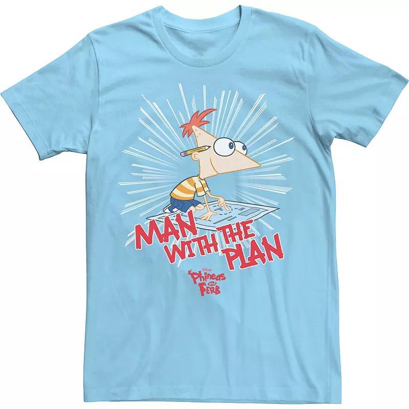 Disneys Phineas And Ferb Mens The Plan Man Tee Product Image