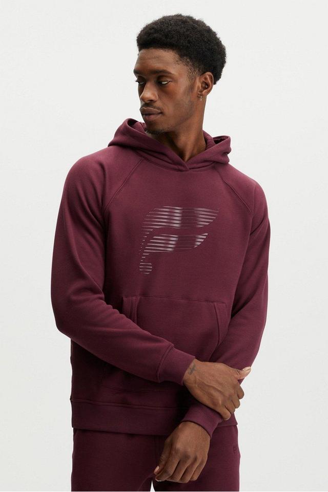 Fabletics Men The Postgame Hoodie male Merlot Gloss Fast Logo Size S Product Image